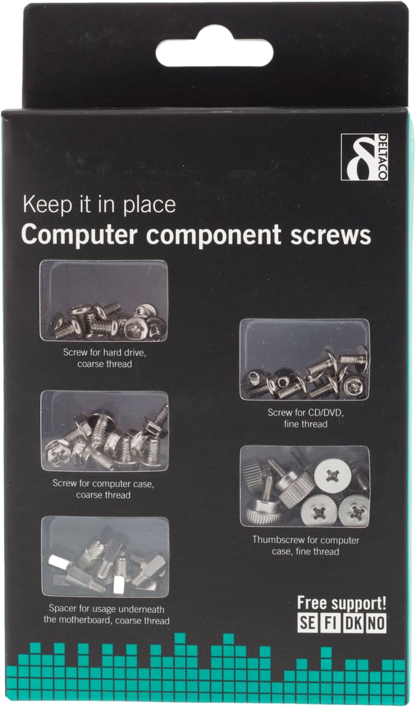 Kit screws chassis /FDD/HDD spacer motherboard 10/50pack