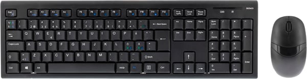 Wireless keyboard mouse Nordic USB nanoreceiver 10m range