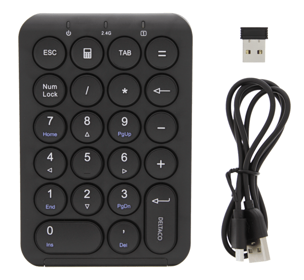 Wireless numbered 2.4GHz RF scissor switches  22 keys black