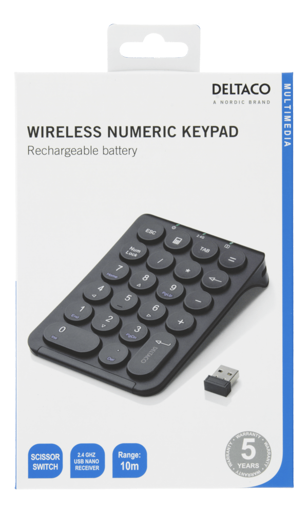 Wireless numbered 2.4GHz RF scissor switches  22 keys black