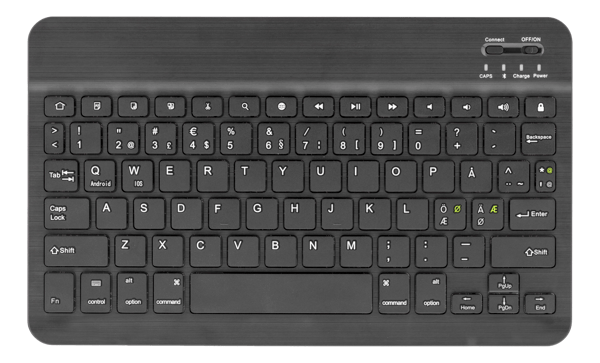 Case and Bluetooth keyboard for 10" tablets, black