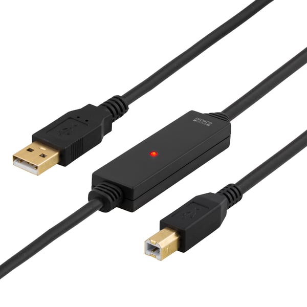 PRIME USB 2.0 cable Type A male  Type B male active 5m black
