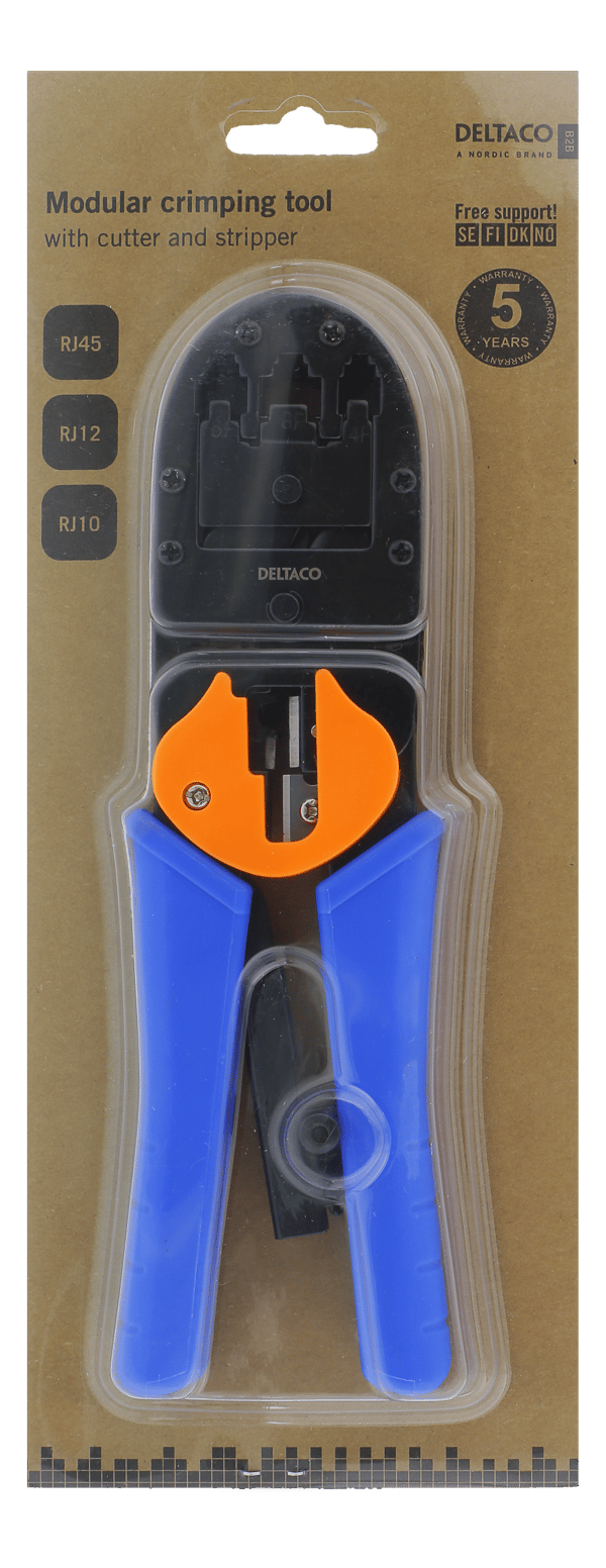 Modular tool for 4/6/8-pin with cutter/striper