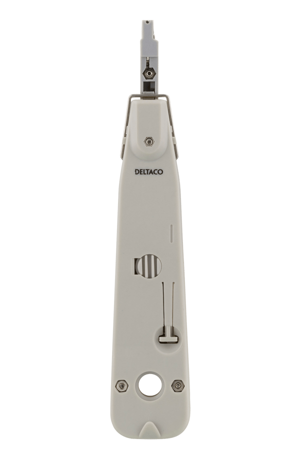Network cable punchdown tool, Krone LSA, touch sensor, white