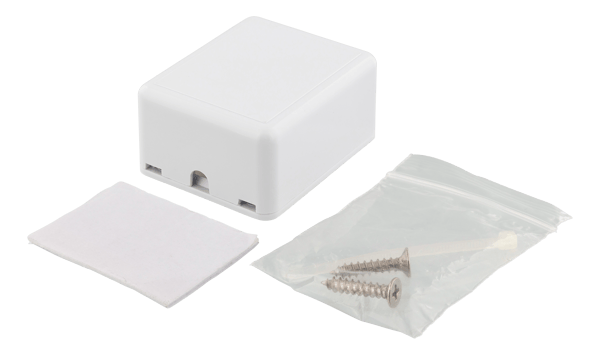 Surface mount box for Keystone, 1 port, white
