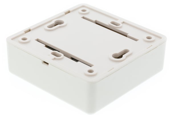 Wall socket, surface-mounted UTP, 2xRJ45, Cat6, white