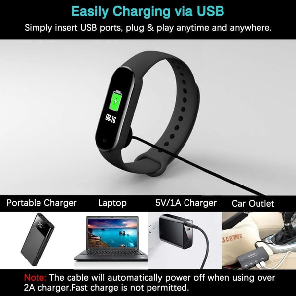 Magnetisk USB-oplader til Xiaomi Mi Band 5