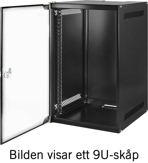 10" wall cabinet, delivered unassembled, 4U, 280x310