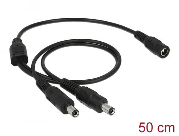 Cable DC Splitter 5.5 x 2.1 mm 1 x female to 2 x male