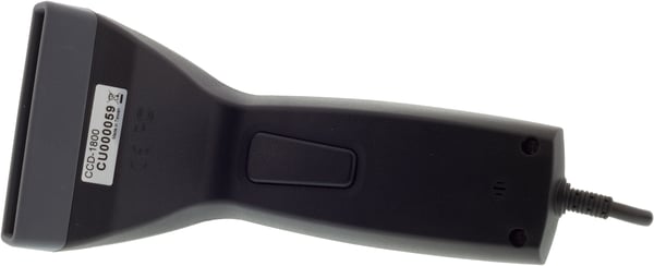 Bar code reader with CCD technology, 80mm range, USB power