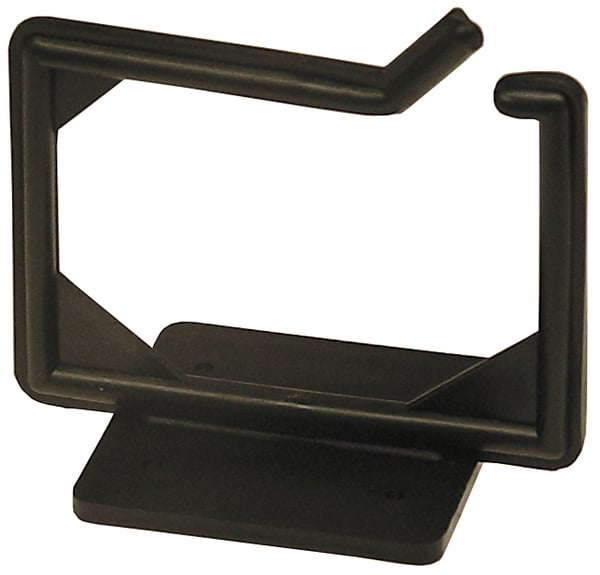 Cable hanger, screw mounting, 100x63x75mm, plastic, black