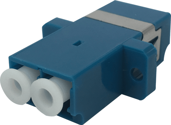 Fiber coupler snap-in, 2xLC-LC, Singlemode, duplex, blue