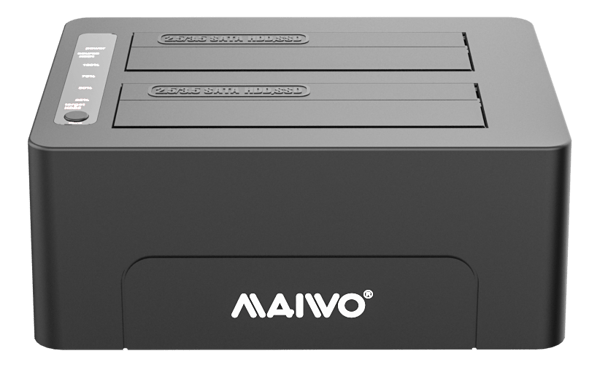 HDD/SSD docking station, USB 3.1 Gen 2, USB-C, black