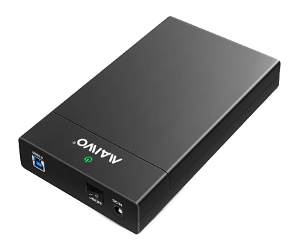 External HDD enclosure, USB 3.0, 3.5" HDD, USB-A, black