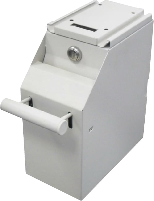 Deposit box for bills, 4 keys, fittings for suspension