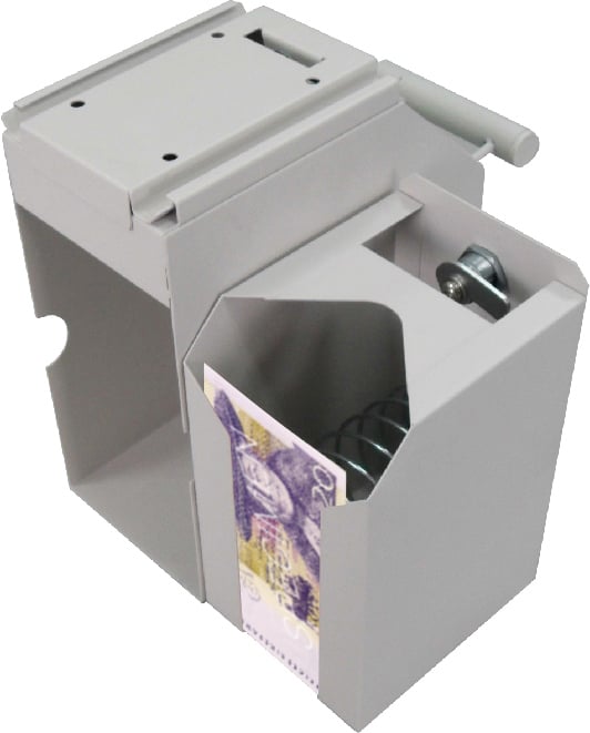 Deposit box for bills, 4 keys, fittings for suspension