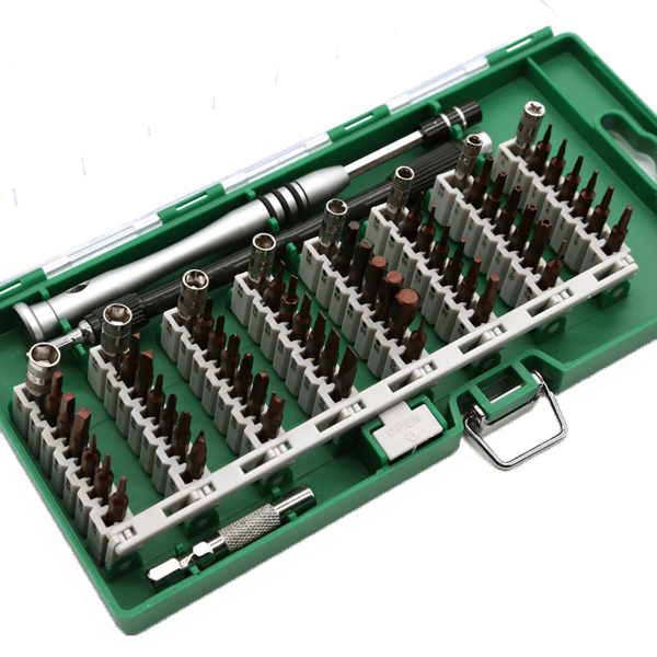 Smartphone Repair Kit, 58 pcs, Precision CRV, green