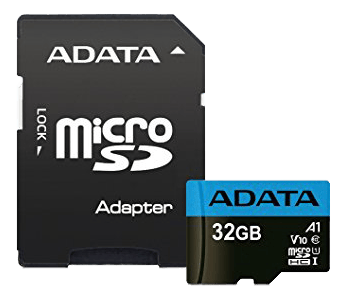 32 GB UHS-I klasse 10 microSDHC-minnekort med adapter