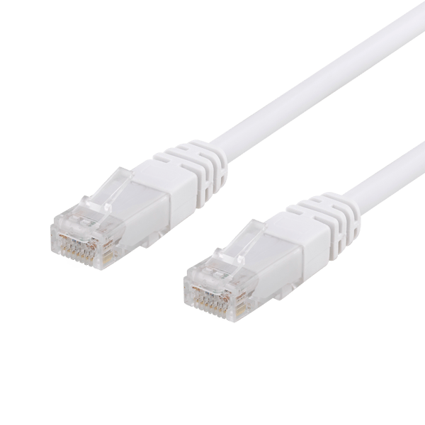 U/UTP Cat6 patch cable, CCA, 1.5m, 250MHz, white