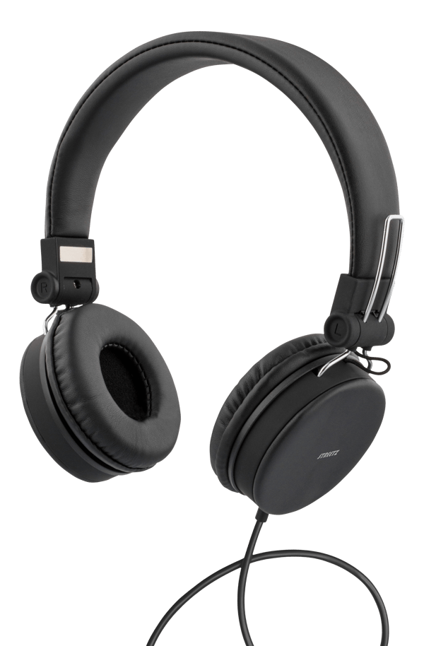 H300 Headphones with microphone, foldable, 3.5 mm, black
