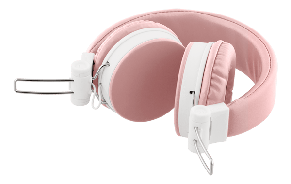 H300 Headphones with microphone, foldable, 3.5 mm, pink