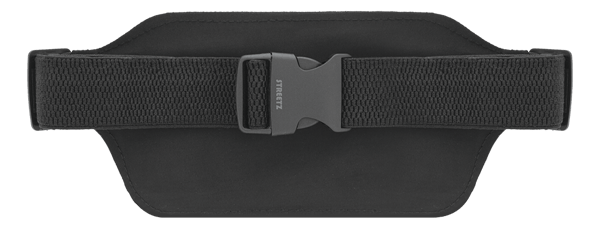 Sport waist bag, reflective, fits most mobile phones, black