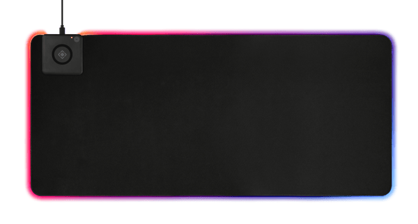 Extra wide RGB mouse pad with wireless charging, neoprene 10
