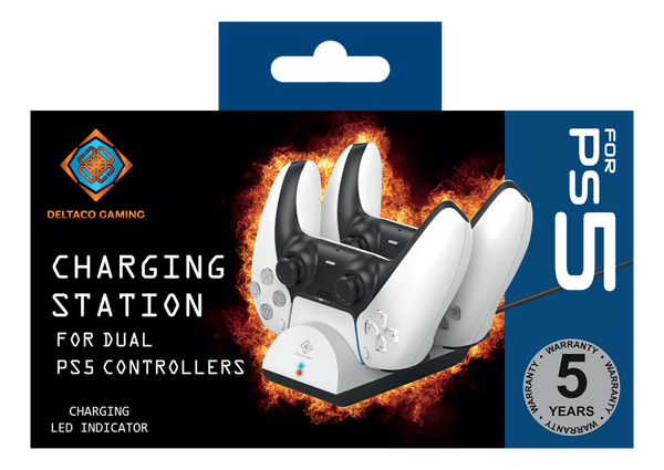 Ladestasjon for doble PlayStation 5-kontroller, LED-indikator