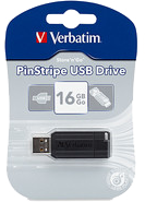 PinStripe USB Flash drive 32GB USB 3.0 retractable connect