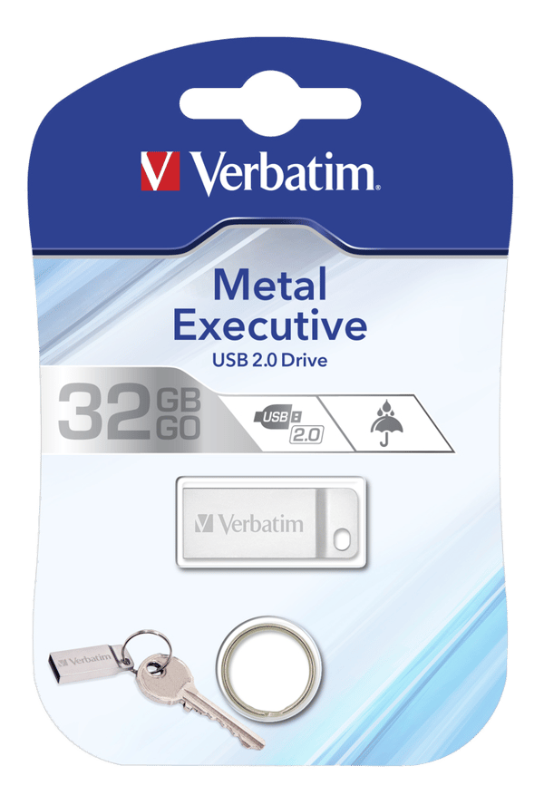 Store 'n' Go Metal Executive Silver USB 2.0 Drive 32GB