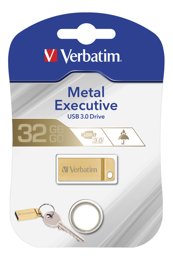 Store 'n' Go Metal Executive Gold USB 3.0 Drive 32GB