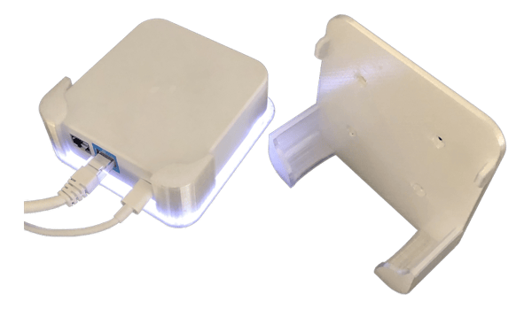 Amplifi Instant series wall-mount 3D printed clear plastic