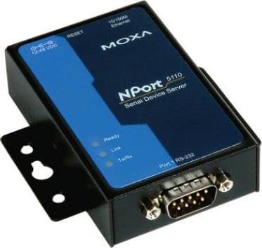 NPort serieportsserver, 1 port(DB9ma), RS-232, RJ45