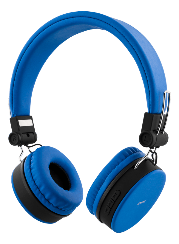 BT200 Foldable on-ear BT headset, 3.5 mm, blue