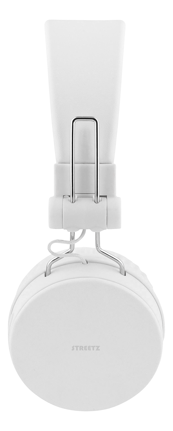 Foldbar on-ear BT headset, 3,5 mm, hvid