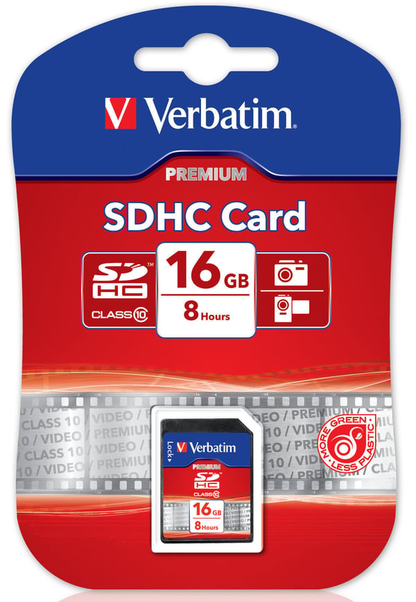 Memory card, SDHC Class 10, 16GB