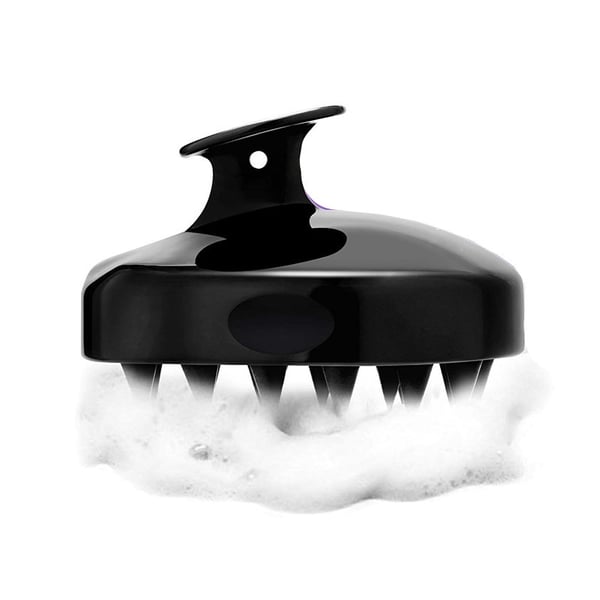 Børste til hovedbundsmassage og peeling Black