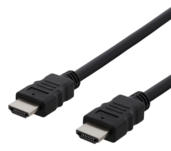 HDMI cable, HDMI High Speed w/Ethernet, CCS, 0.5m, black