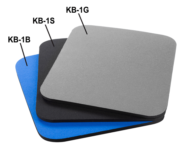 Mouse pad, fabric-covered rubber, 6mm blue