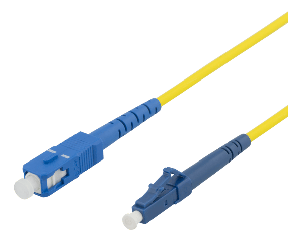 OS1/2 Fiber cable, LC - SC, 9/125, singlemode, 10m