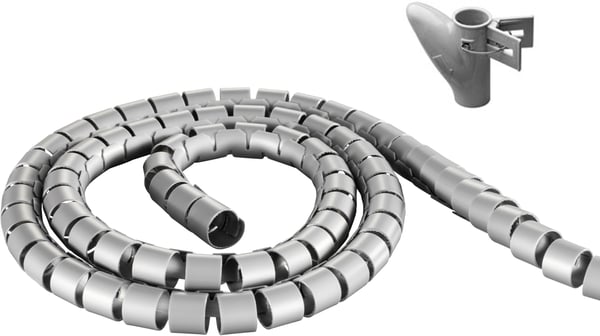 Nylon wire tube, 25mm diameter tool included, 2.5m, silver