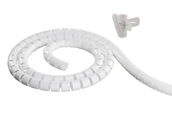 Nylon wire tube, 25mm diameter tool included, 2.5m, white