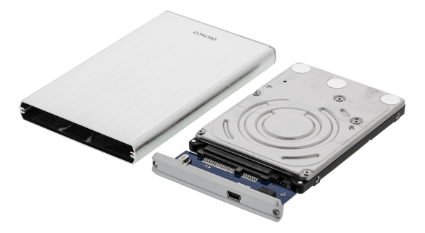 External cabinet for 1x 2.5" SATA hard drive, SATA 6Gbit/s