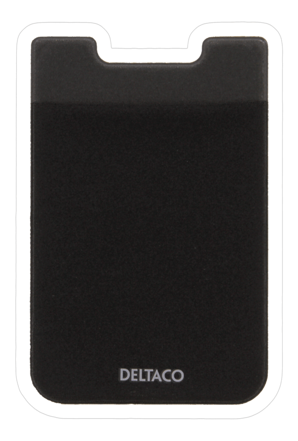 Adhesive credit card holder, 3M adhesive, black