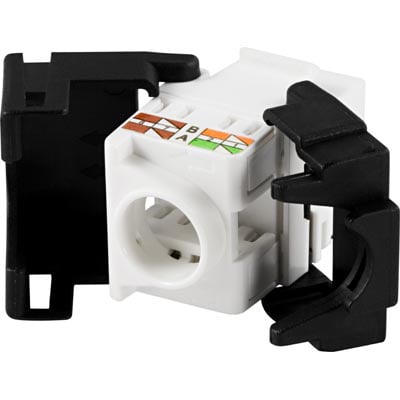 UTP Cat6 Keystone connector, "Tool-free"