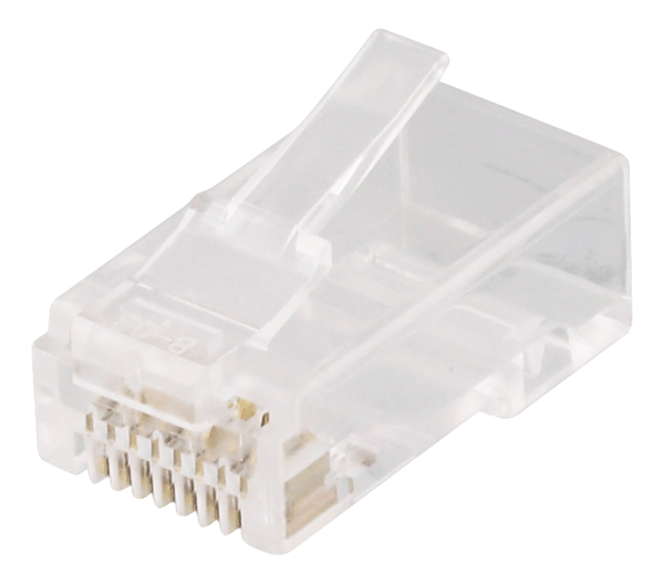 RJ45 connector for patch cable, Cat6a, unshielded, 20pcs