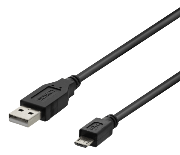USB 2.0 cable Type A ma - Type Micro B ma, 5-pin, 2m, black