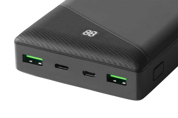 Power bank 30 000 mAh, 2x USB-A 18 W, 1x USB-C, 111 Wh