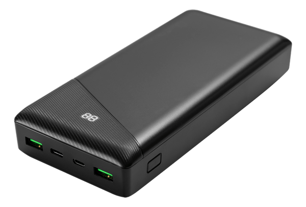 Power bank 30 000 mAh, 2x USB-A 18 W, 1x USB-C, 111 Wh