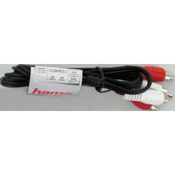 HAMA Kaapeli 2xRCA 2xRCA 25 kpl Bulkki 1,2m